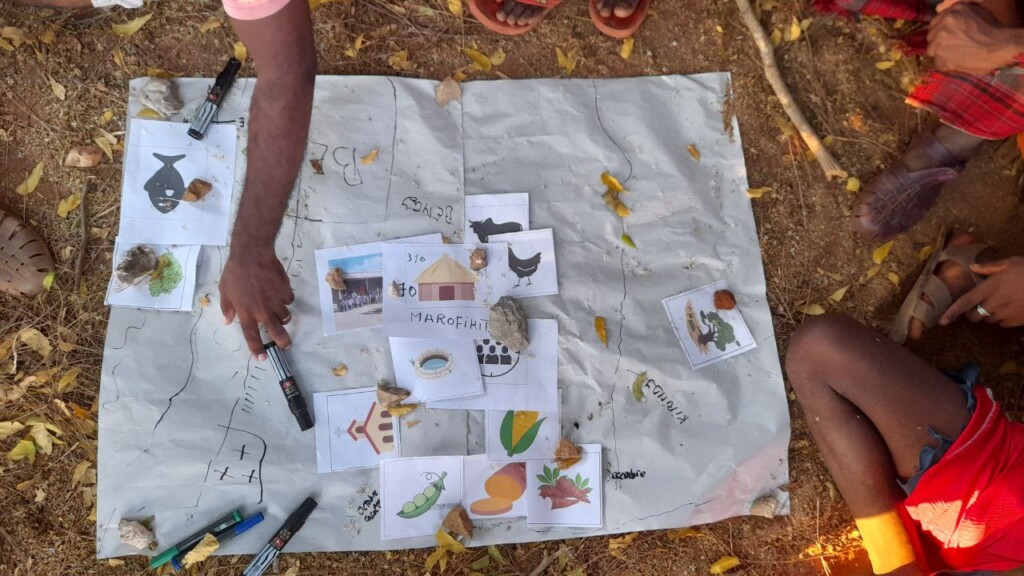 Community map used in Morondava